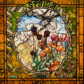 Spring, from the Four Seasons window, leaded glass, 1899-1900